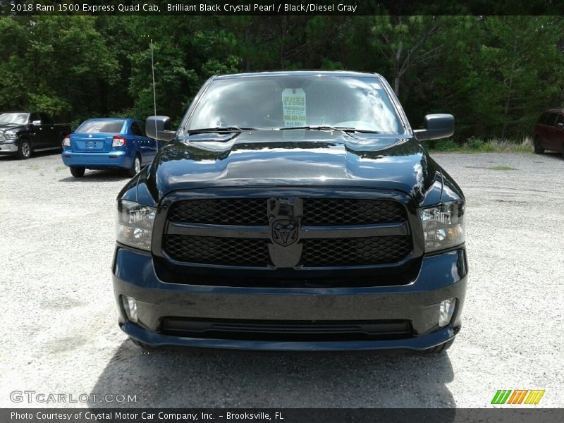 Brilliant Black Crystal Pearl / Black/Diesel Gray 2018 Ram 1500 Express Quad Cab