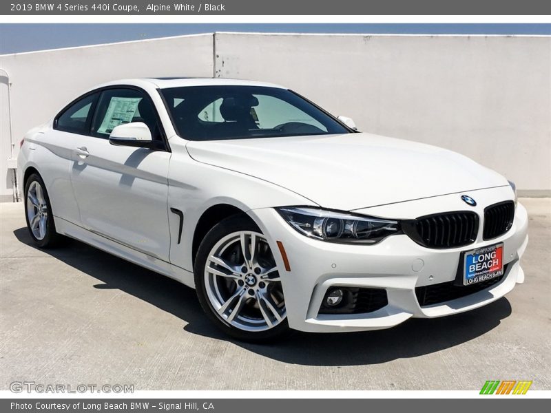 Alpine White / Black 2019 BMW 4 Series 440i Coupe