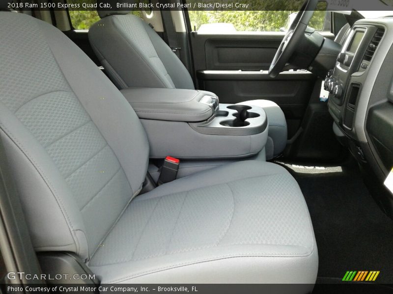 Brilliant Black Crystal Pearl / Black/Diesel Gray 2018 Ram 1500 Express Quad Cab