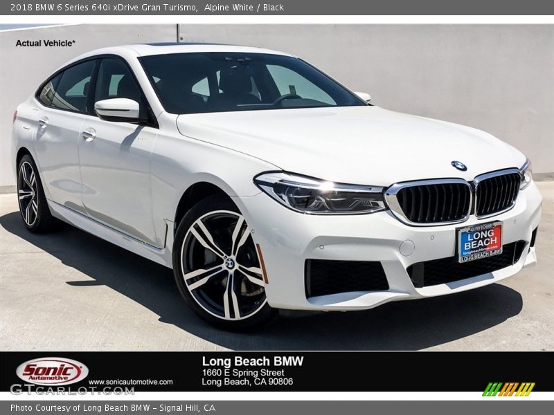 Alpine White / Black 2018 BMW 6 Series 640i xDrive Gran Turismo