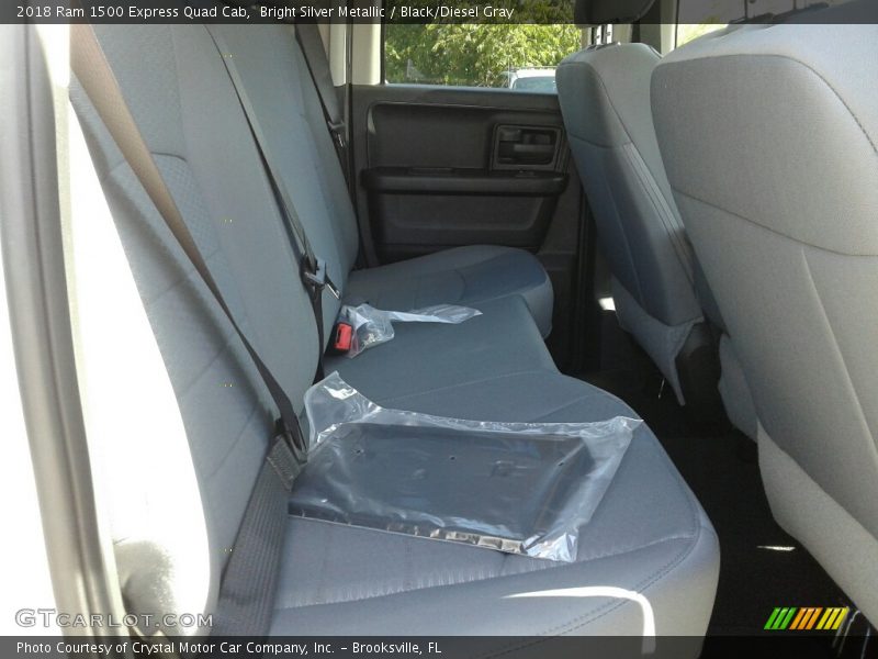 Bright Silver Metallic / Black/Diesel Gray 2018 Ram 1500 Express Quad Cab