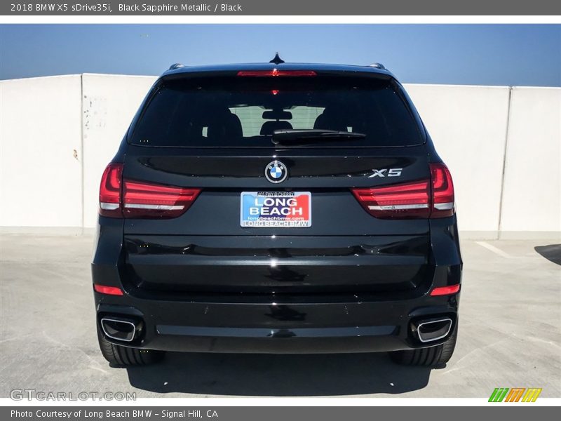 Black Sapphire Metallic / Black 2018 BMW X5 sDrive35i