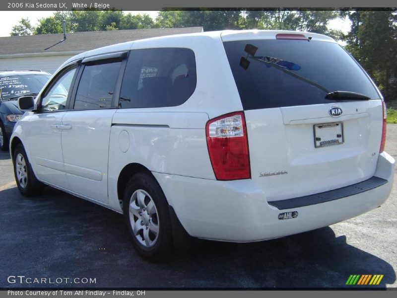 White / Beige 2006 Kia Sedona LX