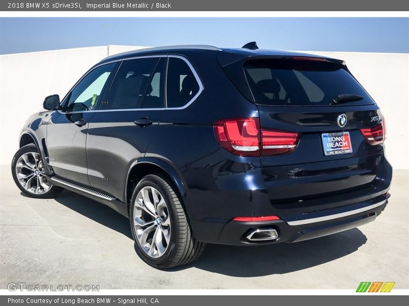 Imperial Blue Metallic / Black 2018 BMW X5 sDrive35i