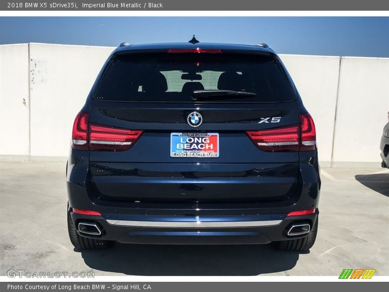 Imperial Blue Metallic / Black 2018 BMW X5 sDrive35i