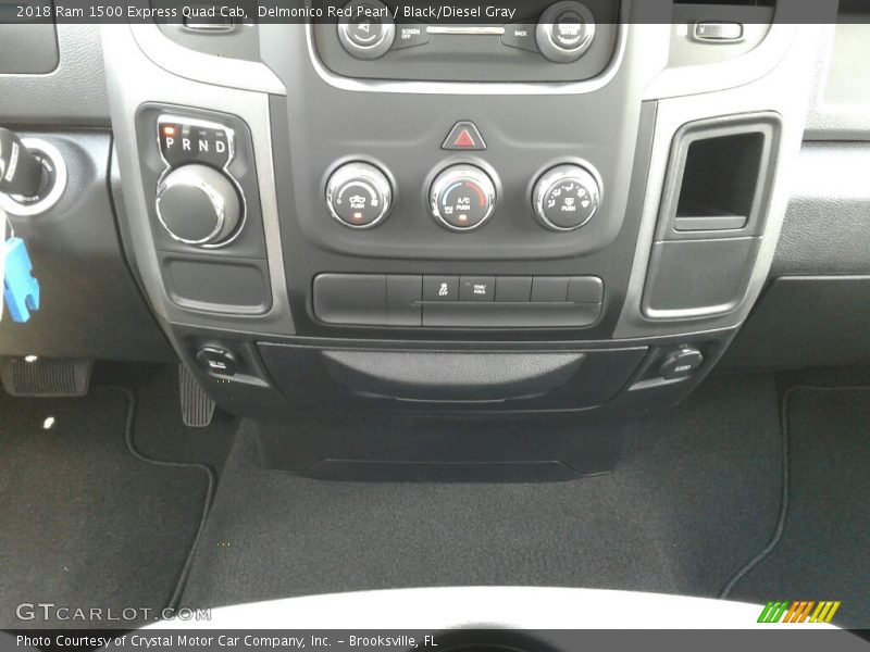 Delmonico Red Pearl / Black/Diesel Gray 2018 Ram 1500 Express Quad Cab