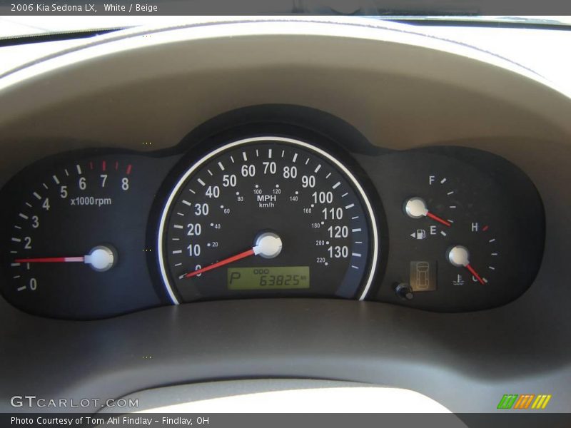 White / Beige 2006 Kia Sedona LX