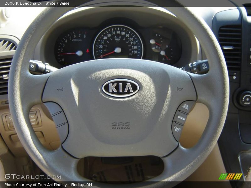 White / Beige 2006 Kia Sedona LX