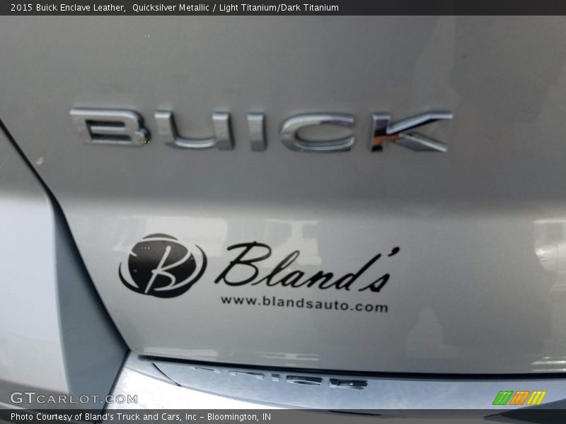 Quicksilver Metallic / Light Titanium/Dark Titanium 2015 Buick Enclave Leather