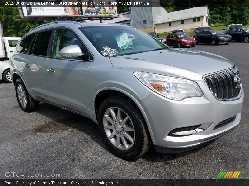 Quicksilver Metallic / Light Titanium/Dark Titanium 2015 Buick Enclave Leather