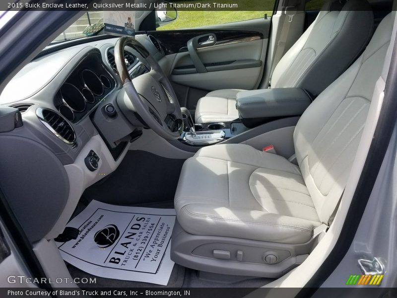 Quicksilver Metallic / Light Titanium/Dark Titanium 2015 Buick Enclave Leather