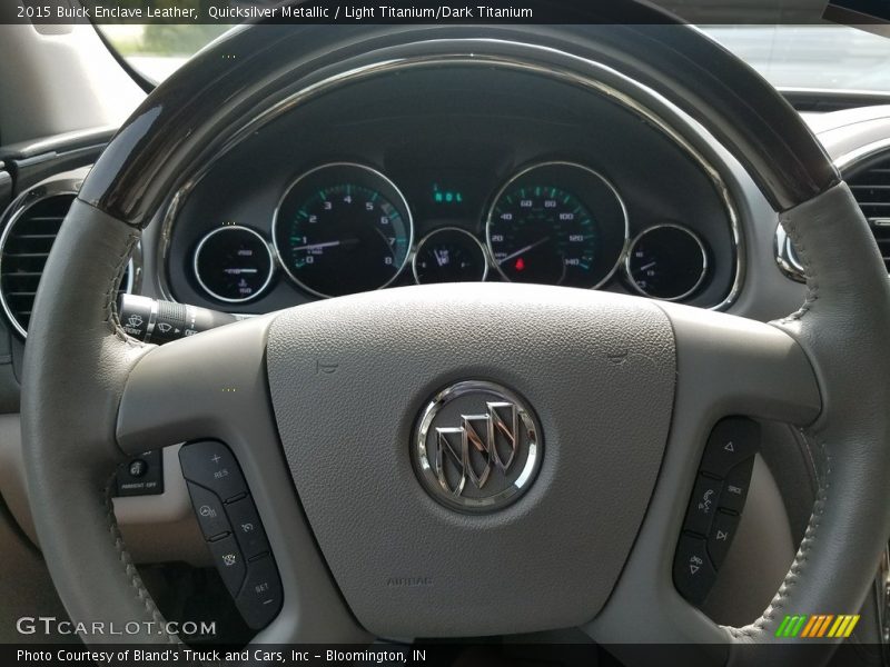 Quicksilver Metallic / Light Titanium/Dark Titanium 2015 Buick Enclave Leather