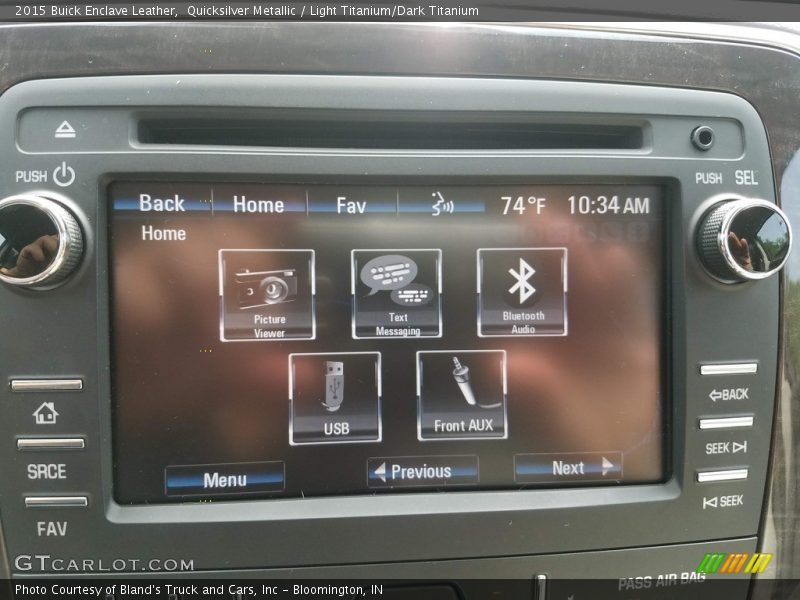 Quicksilver Metallic / Light Titanium/Dark Titanium 2015 Buick Enclave Leather