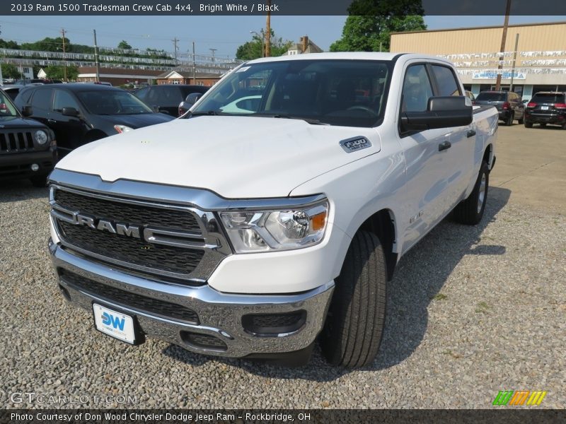 Bright White / Black 2019 Ram 1500 Tradesman Crew Cab 4x4