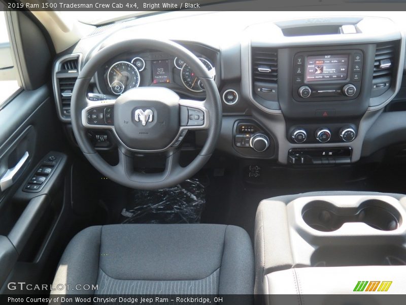 Bright White / Black 2019 Ram 1500 Tradesman Crew Cab 4x4