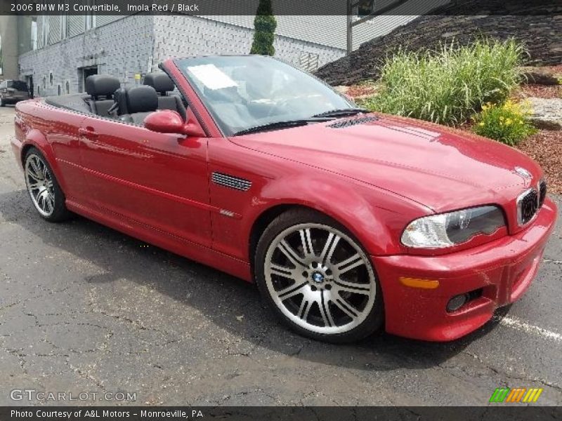 Imola Red / Black 2006 BMW M3 Convertible