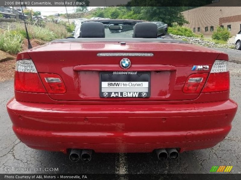 Imola Red / Black 2006 BMW M3 Convertible