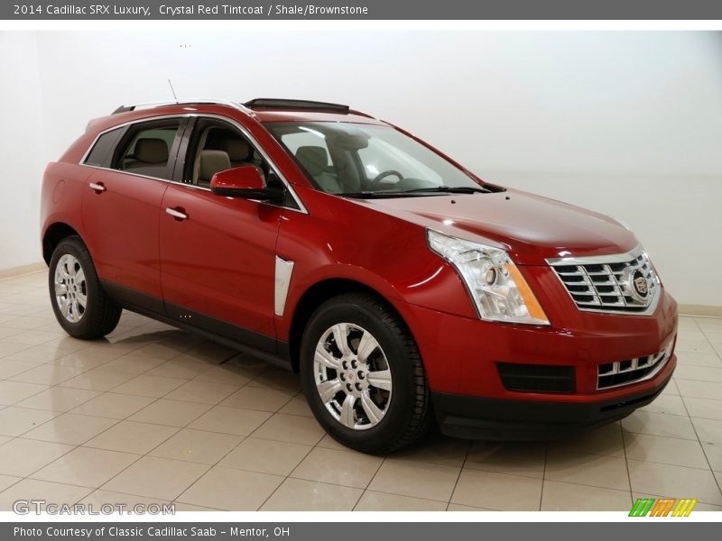Crystal Red Tintcoat / Shale/Brownstone 2014 Cadillac SRX Luxury