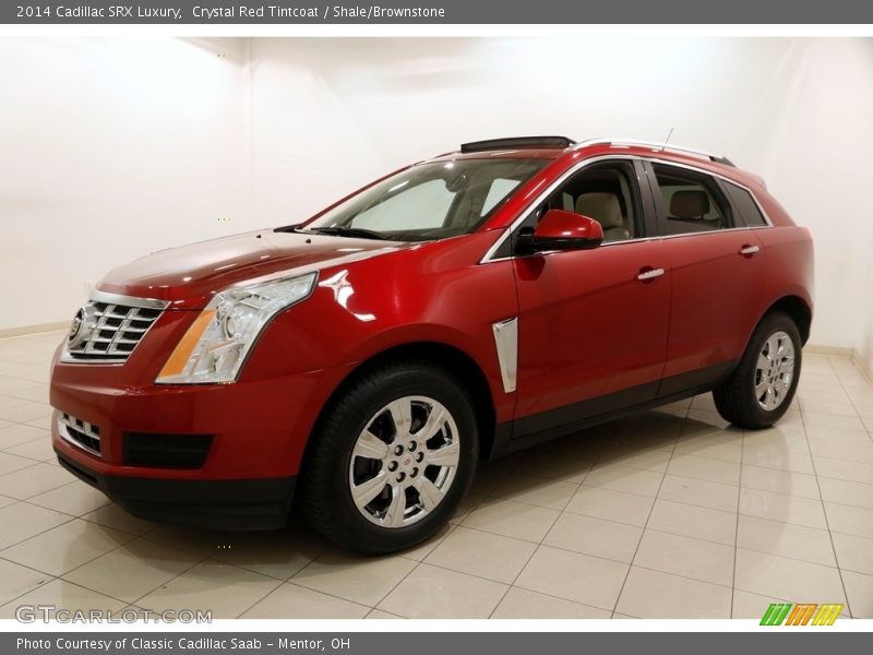 Crystal Red Tintcoat / Shale/Brownstone 2014 Cadillac SRX Luxury