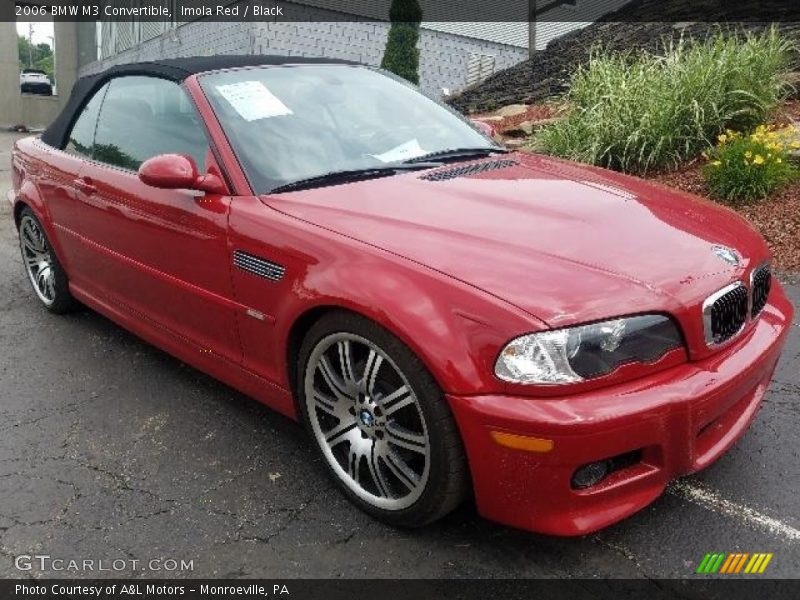 Imola Red / Black 2006 BMW M3 Convertible
