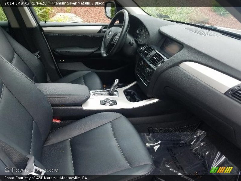 Titanium Silver Metallic / Black 2014 BMW X3 xDrive28i