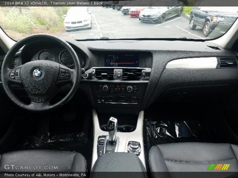 Titanium Silver Metallic / Black 2014 BMW X3 xDrive28i