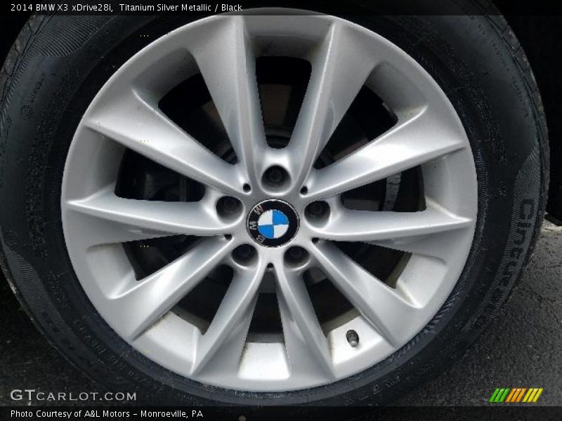 Titanium Silver Metallic / Black 2014 BMW X3 xDrive28i
