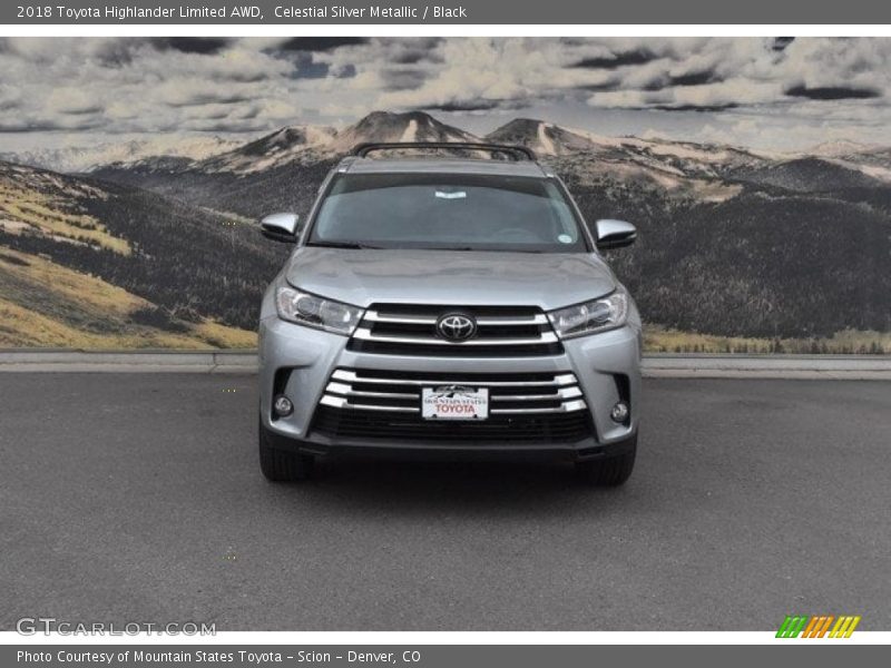 Celestial Silver Metallic / Black 2018 Toyota Highlander Limited AWD