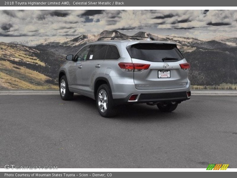 Celestial Silver Metallic / Black 2018 Toyota Highlander Limited AWD