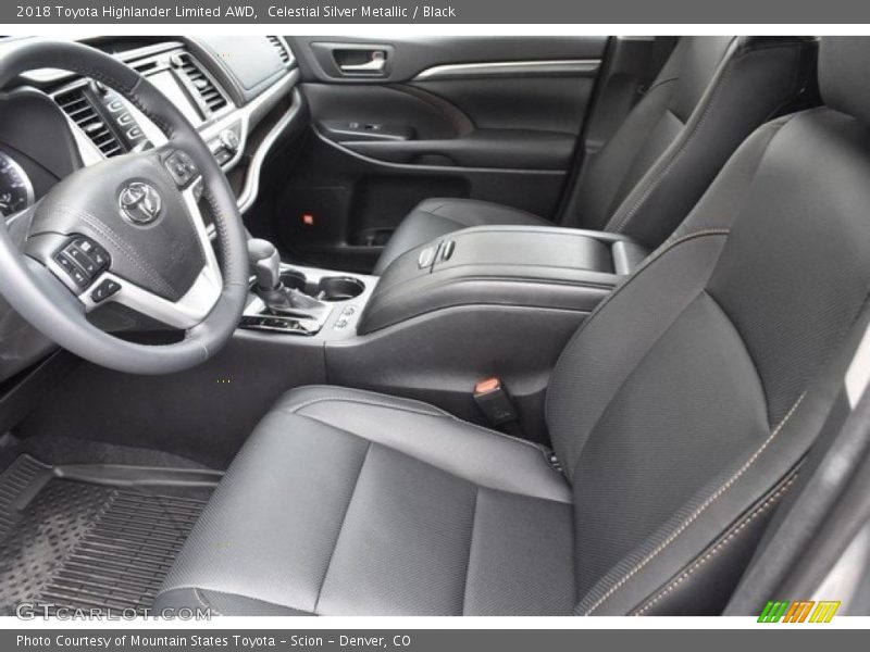 Celestial Silver Metallic / Black 2018 Toyota Highlander Limited AWD