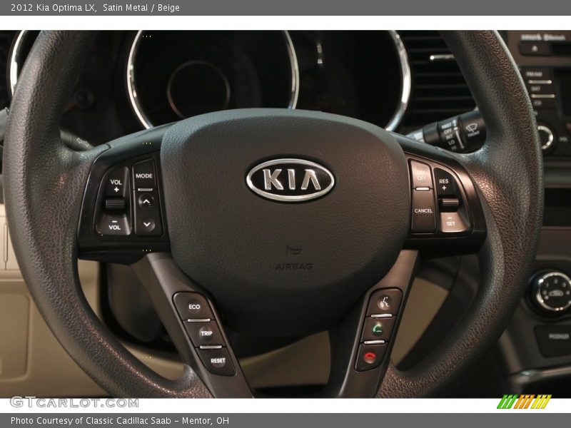 Satin Metal / Beige 2012 Kia Optima LX
