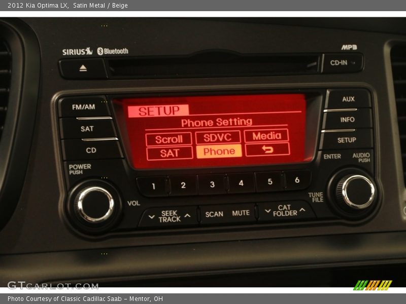 Satin Metal / Beige 2012 Kia Optima LX