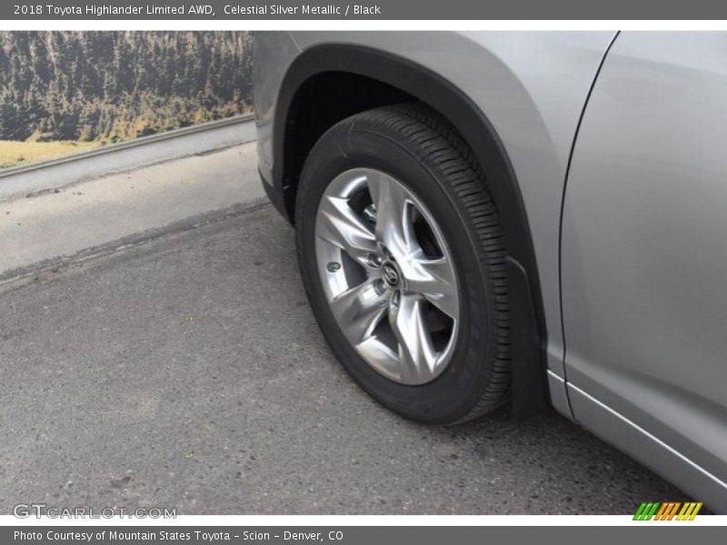 Celestial Silver Metallic / Black 2018 Toyota Highlander Limited AWD
