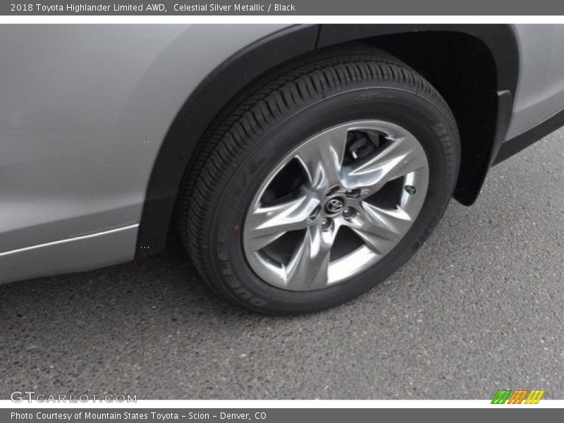 Celestial Silver Metallic / Black 2018 Toyota Highlander Limited AWD