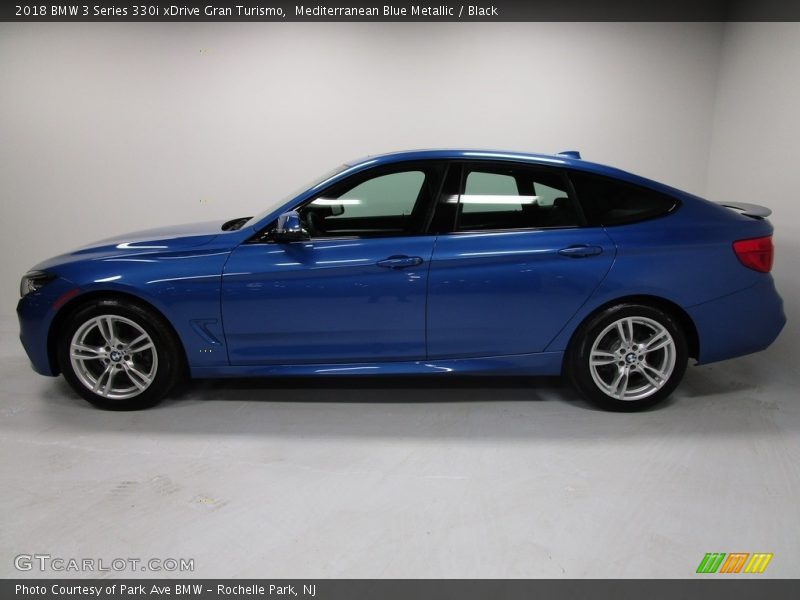Mediterranean Blue Metallic / Black 2018 BMW 3 Series 330i xDrive Gran Turismo