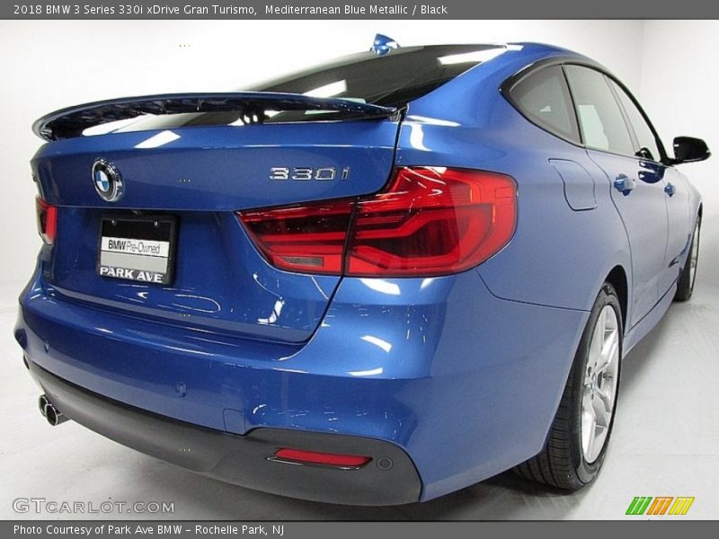 Mediterranean Blue Metallic / Black 2018 BMW 3 Series 330i xDrive Gran Turismo