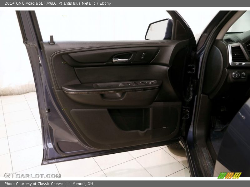 Atlantis Blue Metallic / Ebony 2014 GMC Acadia SLT AWD