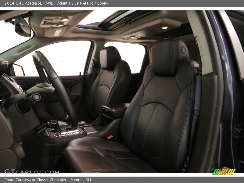 Atlantis Blue Metallic / Ebony 2014 GMC Acadia SLT AWD