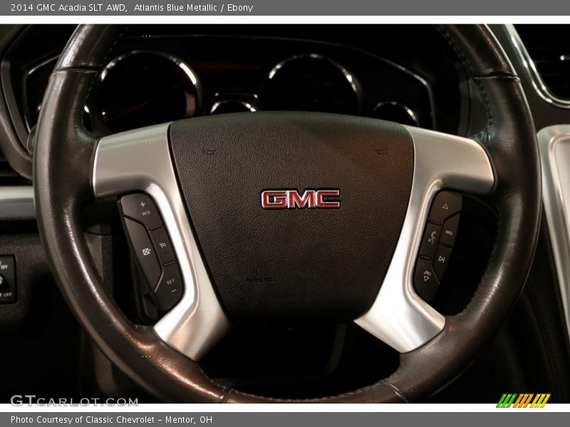 Atlantis Blue Metallic / Ebony 2014 GMC Acadia SLT AWD