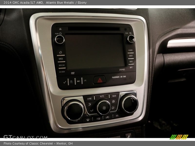 Atlantis Blue Metallic / Ebony 2014 GMC Acadia SLT AWD
