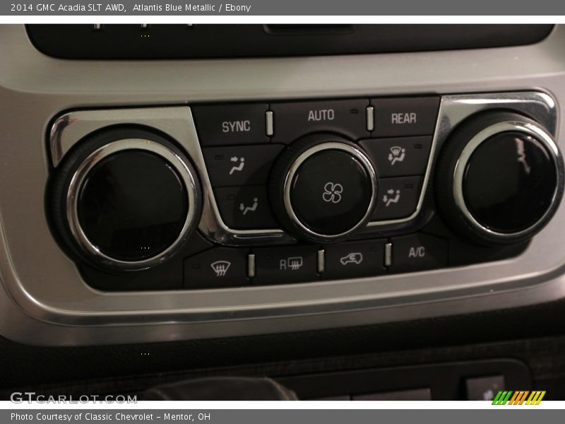 Atlantis Blue Metallic / Ebony 2014 GMC Acadia SLT AWD