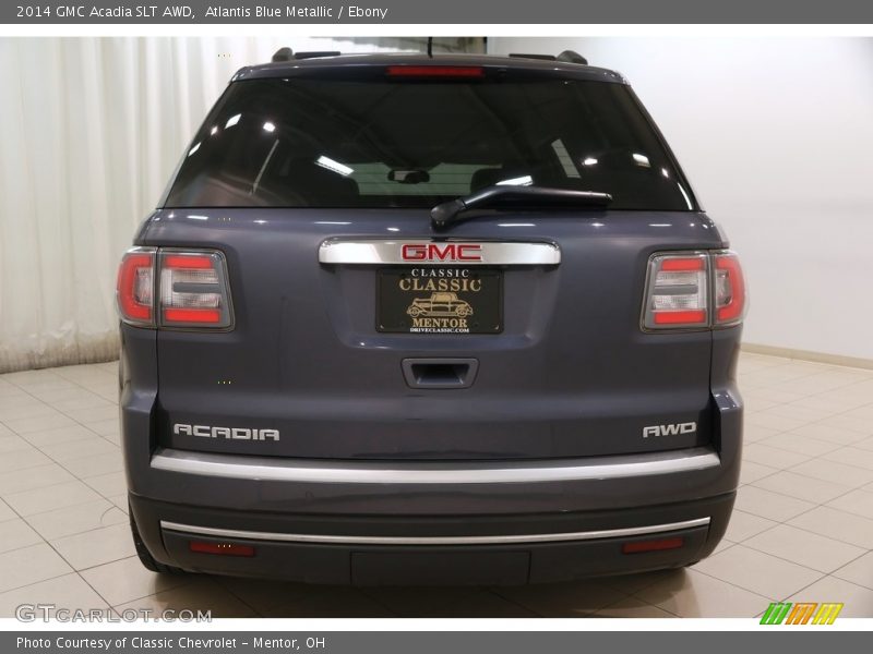 Atlantis Blue Metallic / Ebony 2014 GMC Acadia SLT AWD