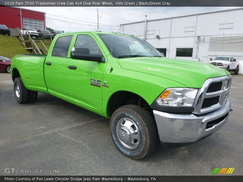 Hills Green / Black/Diesel Gray 2018 Ram 3500 Tradesman Crew Cab 4x4 Dual Rear Wheel