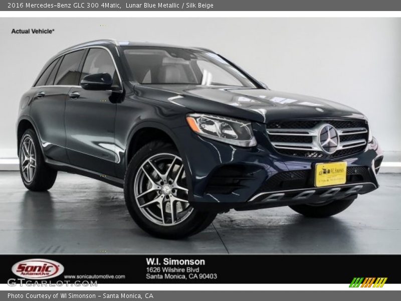 Lunar Blue Metallic / Silk Beige 2016 Mercedes-Benz GLC 300 4Matic