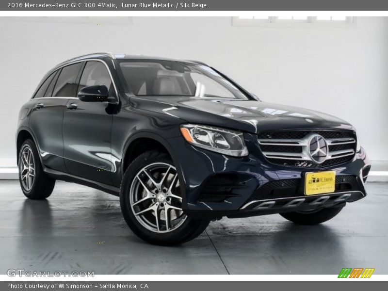 Lunar Blue Metallic / Silk Beige 2016 Mercedes-Benz GLC 300 4Matic