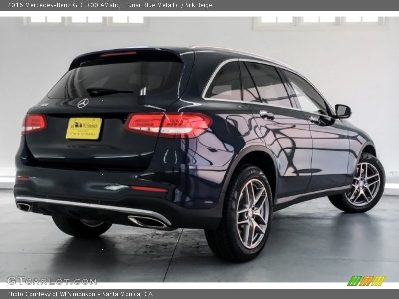 Lunar Blue Metallic / Silk Beige 2016 Mercedes-Benz GLC 300 4Matic