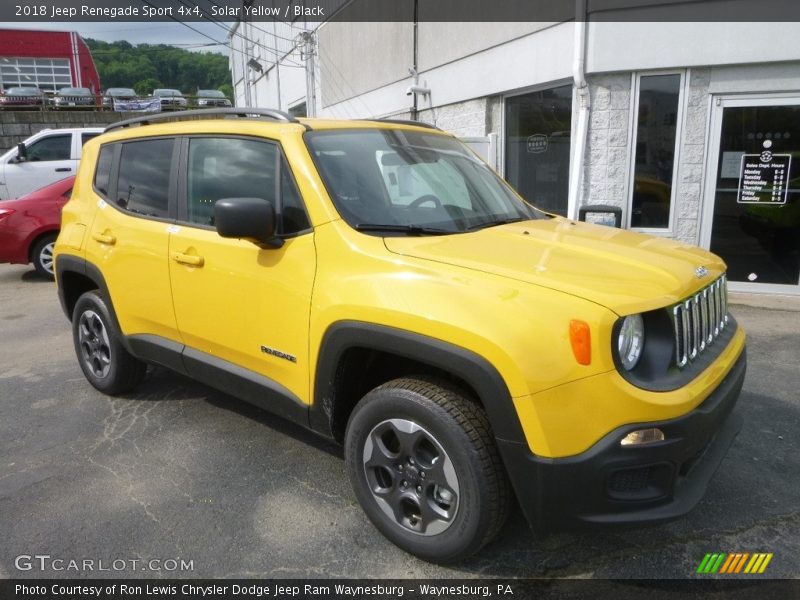 Solar Yellow / Black 2018 Jeep Renegade Sport 4x4