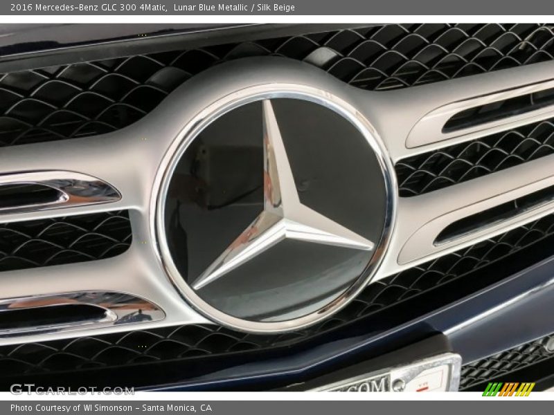 Lunar Blue Metallic / Silk Beige 2016 Mercedes-Benz GLC 300 4Matic