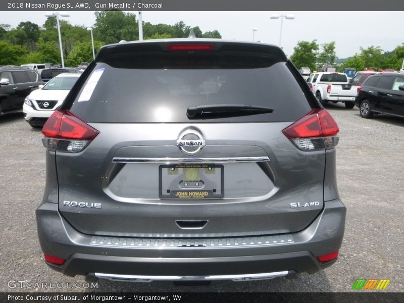 Gun Metallic / Charcoal 2018 Nissan Rogue SL AWD