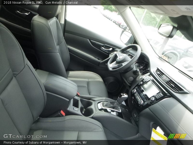 Gun Metallic / Charcoal 2018 Nissan Rogue SL AWD